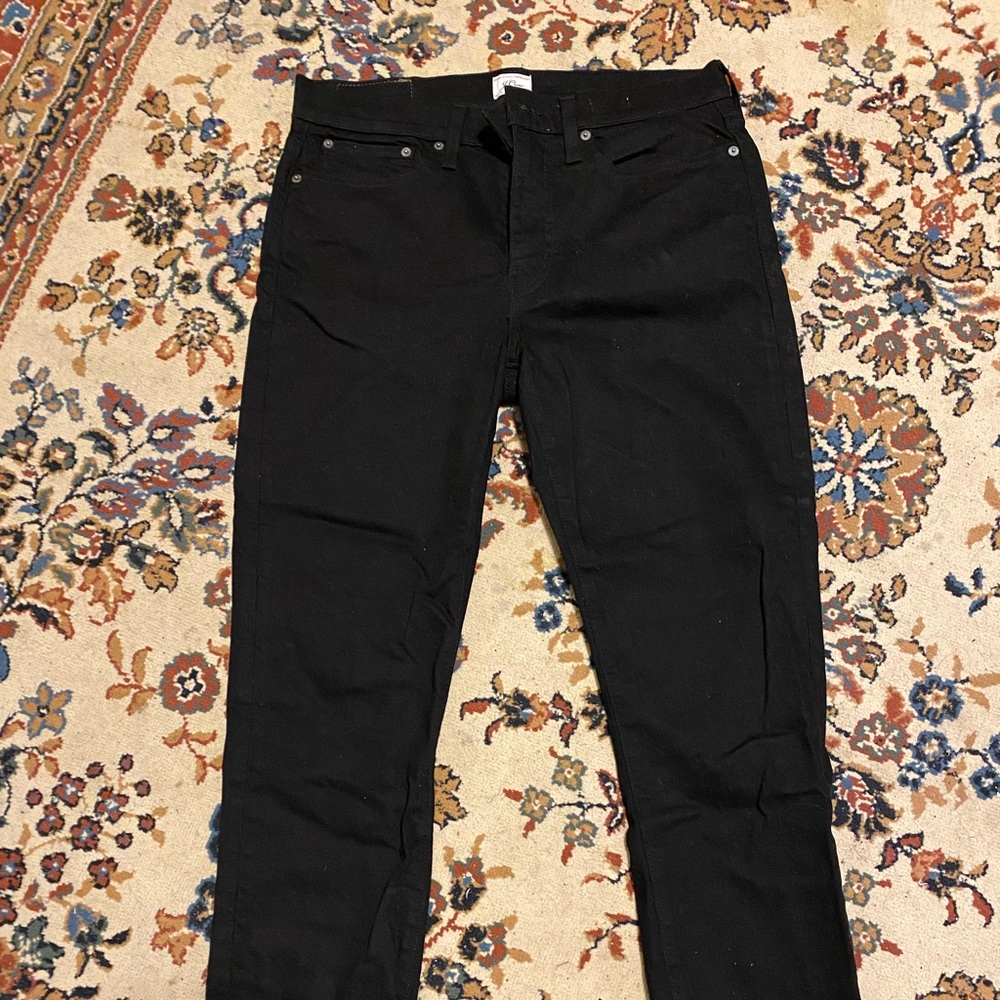 J. Crew 770 Straight Fit Black Jeans